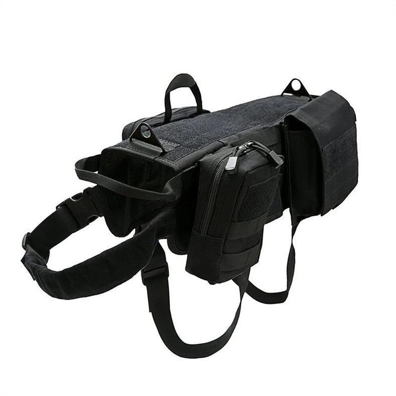 Ihrtrade Tactical Dog Harness Molle System Colete Militar Ajustável