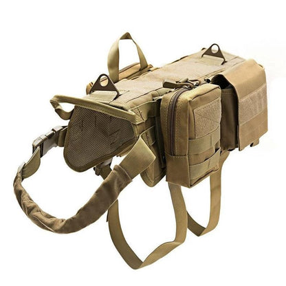 Ihrtrade Tactical Dog Harness Molle System Colete Militar Ajustável