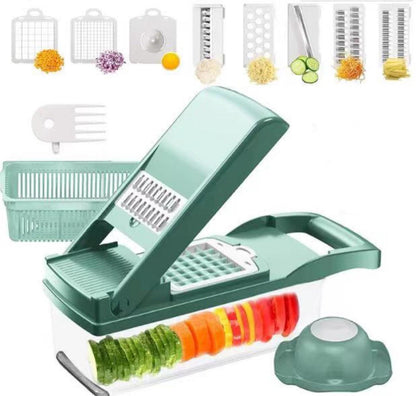 12 In 1 Manual Vegetable Chopper Kitchen Gadgets