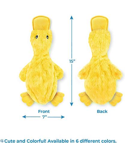 Best Pet Supplies Crinkle Dog Toy For Small Medium And Large Breeds Cute No Stuffing Duck With Soft Squeaker  Fun For Indoor Puppies And Senior Pups Plush No Mess Chew And Play