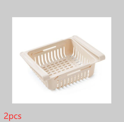 Refrigerator Telescopic Storage Basket