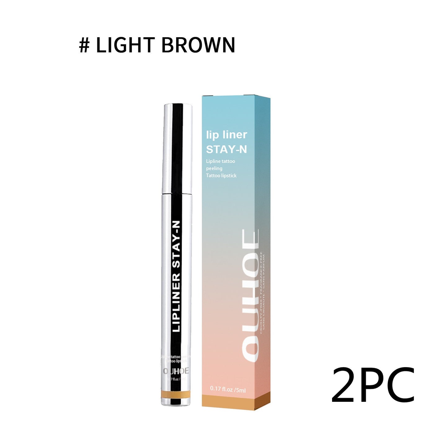 Lip Liner Pen Dark Brown Waterproof