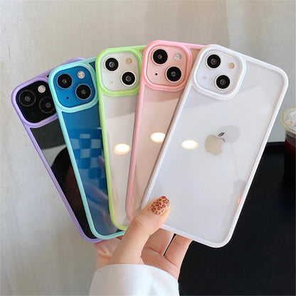 Candy Shockproof Silicone Bumper Phone Case For iPhone