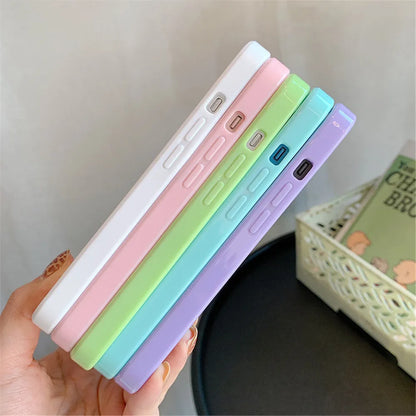 Candy Shockproof Silicone Bumper Phone Case For iPhone