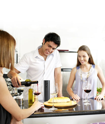 Abridor de vinho elétrico, saca-rolhas automático, abridor de garrafas de bateria, cortador de folha, bar de cozinha, abridor de latas