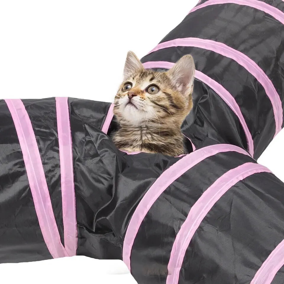 Wear-resistant Cat Play Tunnel Foldable