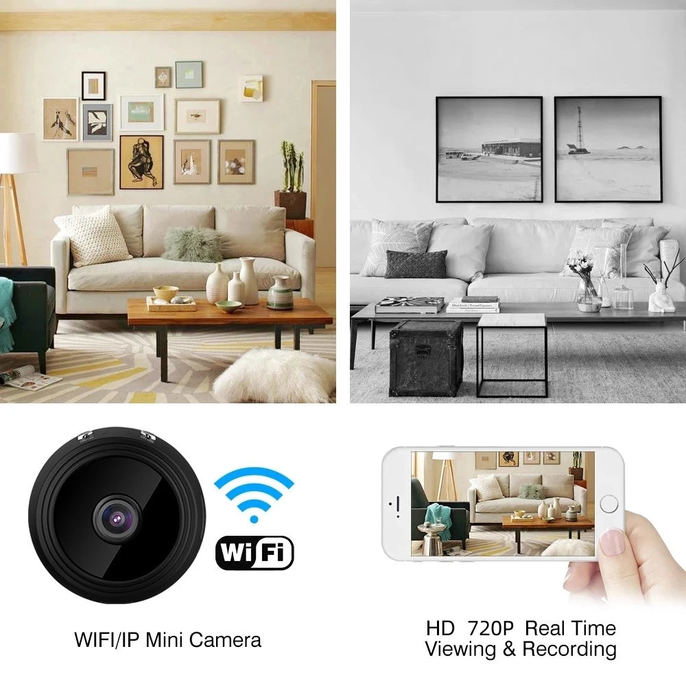 Câmeras de vigilância móveis A9 1080P HD Wifi Mini Camera