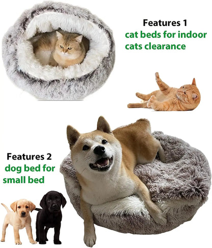 Soft Plush Pet Bed with Cover