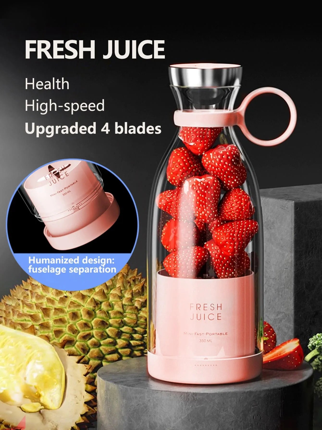 Mini smoothies de liquidificador portátil