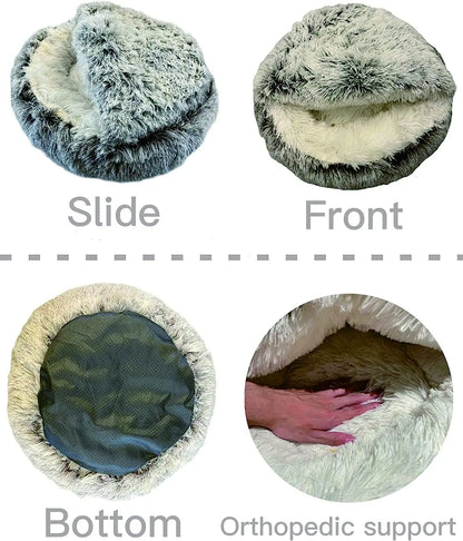 Soft Plush Pet Bed with Cover