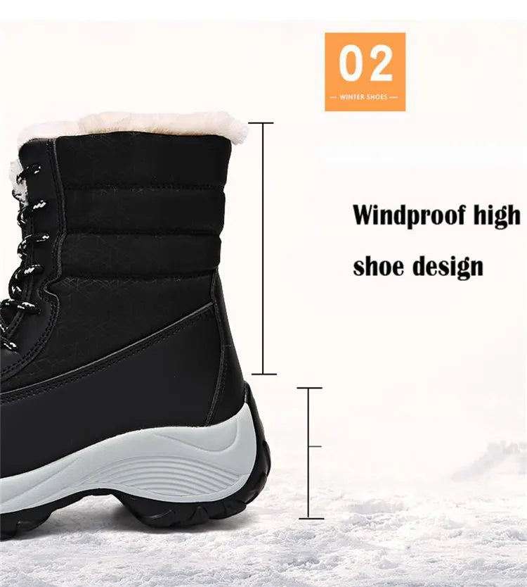 Winter Shoes Waterproof Boots Women