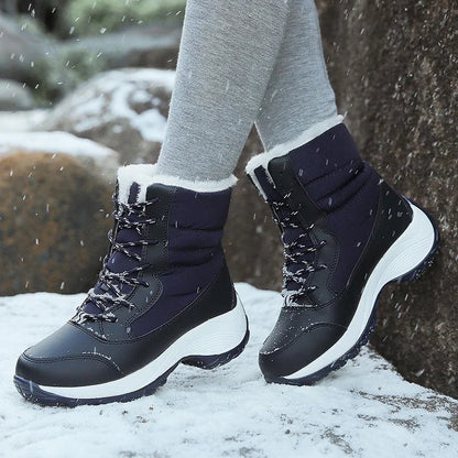 Sapatos de inverno botas impermeáveis ​​mulheres