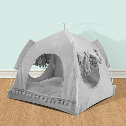 Cat Bed Foldable Cats Tent Dog House